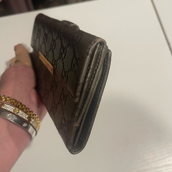 Authentic Gucci grey Guccissima long wallet - Picture 8 of 16